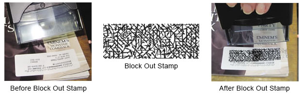 Identity Block Out Stamp
